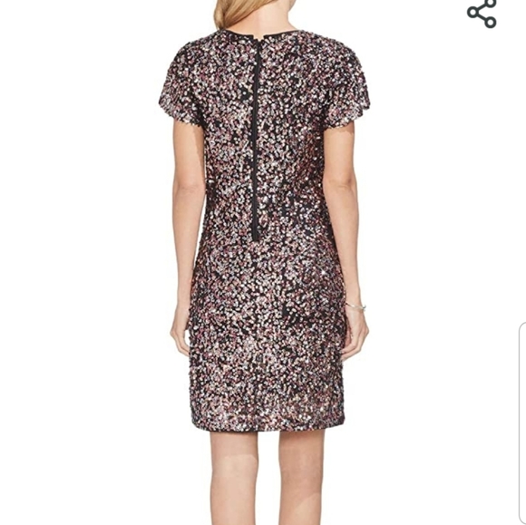 Vince Camuto Fluttered Short Sleeve Dress 10 NWT - Picture 2 of 9